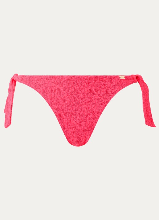 Sam Friday Ipanema brazilian bikinislip met gestrikt detail - voorkant 4 neonroze