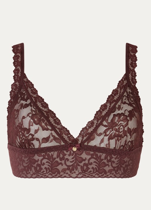 Sam Friday Lacey bralette van kant - voorkant 4 aubergine