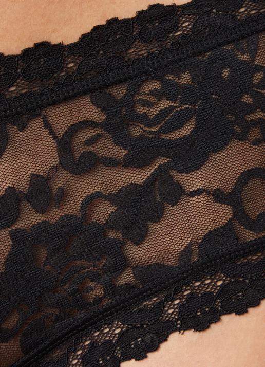 Sam Friday Lacey shorty van kant - detail 2 zwart