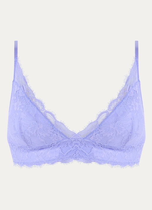 Sam Friday Penelope plunge bh met overlay van mesh - voorkant lila