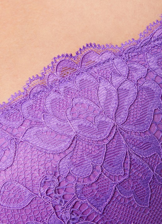Sam Friday Polly push up bh met overlay van kant - detail 5 paars