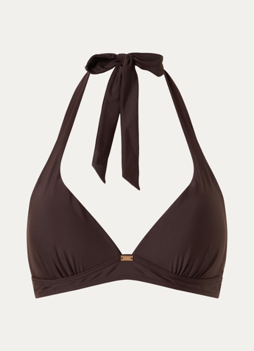Sam Friday Sicily push-up triangel bikinitop  - voorkant donkerbruin