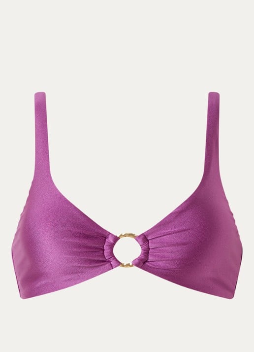 Sam Friday Swash bralette bikinitop met uitneembare vulling  - voorkant paars