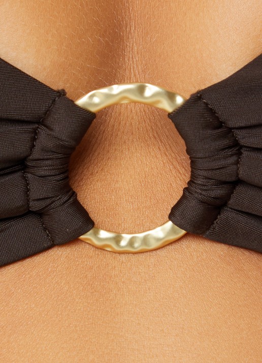 Sam Friday Swash bralette bikinitop met uitneembare vulling  - detail 3 donkerbruin