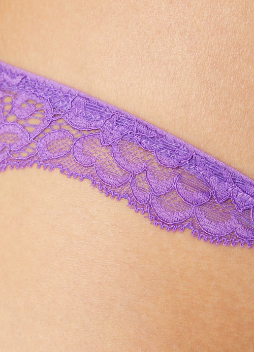 Sam Friday Tia string van kant - detail 3 paars