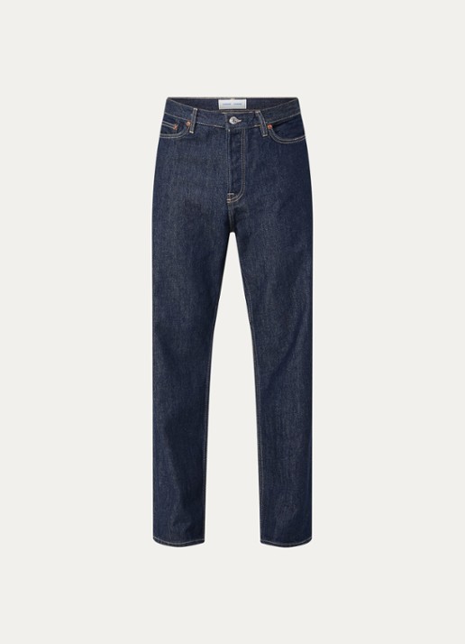 SAMSØE SAMSØE Addie loose fit jeans met donkere wassing - voorkant 3 indigo