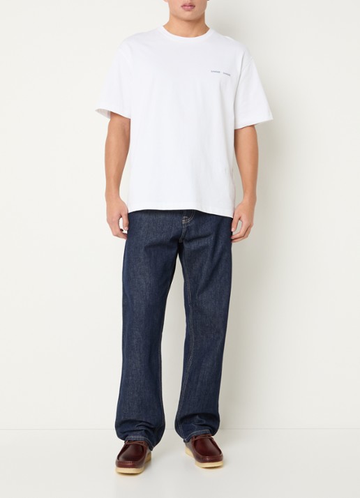 SAMSØE SAMSØE Addie loose fit jeans met donkere wassing - voorkant 4 indigo
