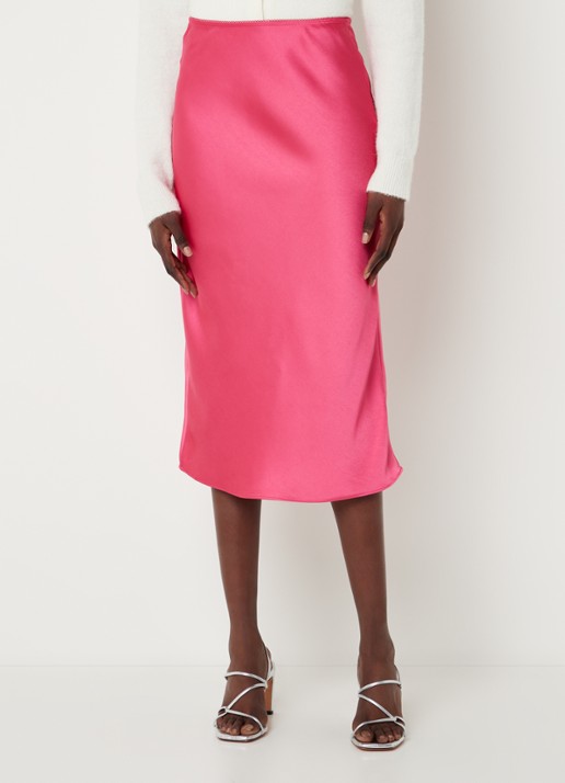 SAMSØE SAMSØE Agneta midi rok - detail 3 roze