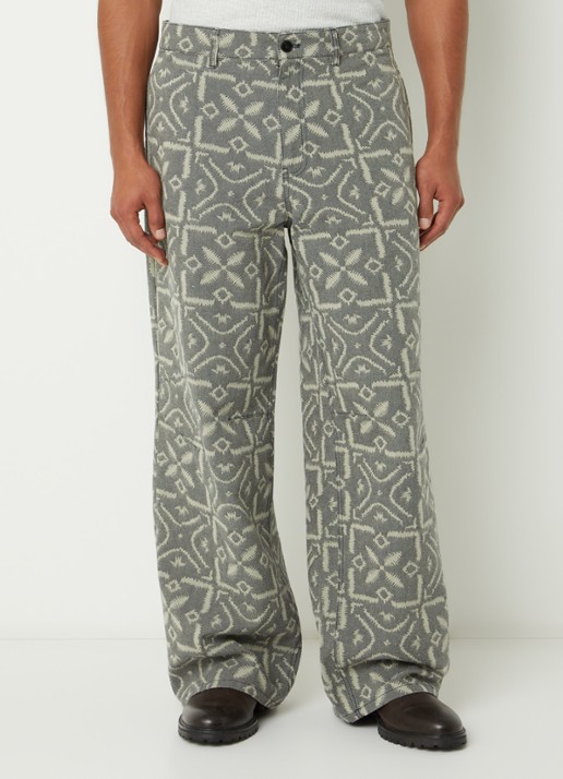 SAMSØE SAMSØE Bruce wide fit chino met print