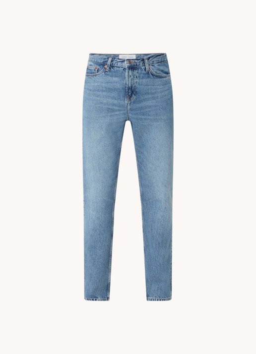 SAMSØE SAMSØE Cosmo straight leg jeans van  katoen met medium wassing - voorkant 4 indigo