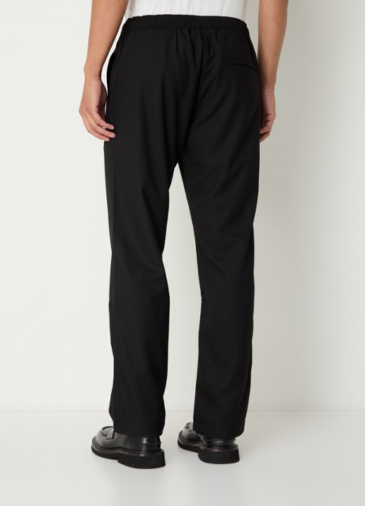 SAMSØE SAMSØE Jabari slim fit pantalon met steekzakken - achterkant 3 zwart