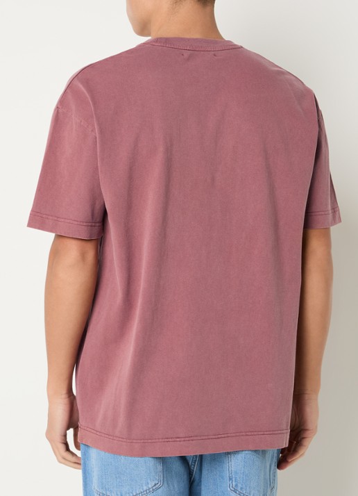 SAMSØE SAMSØE Joel T-shirt met logo - achterkant 2 oudroze