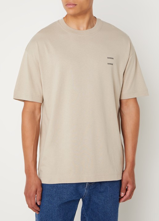 SAMSØE SAMSØE Joel T-shirt met logo