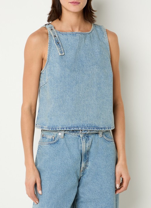 SAMSØE SAMSØE Molly top van denim
