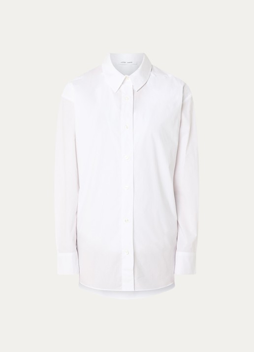 SAMSØE SAMSØE Moon blouse met kraag - voorkant 3 wit