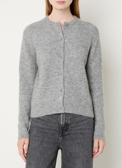 SAMSØE SAMSØE Nor fijngebreid vest in alpaca wolblend