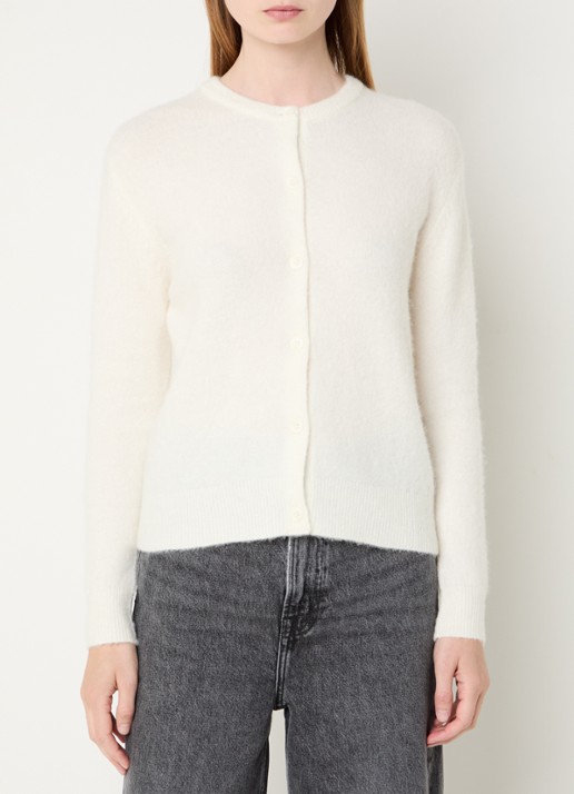 SAMSØE SAMSØE Nor fijngebreid vest in alpaca wolblend