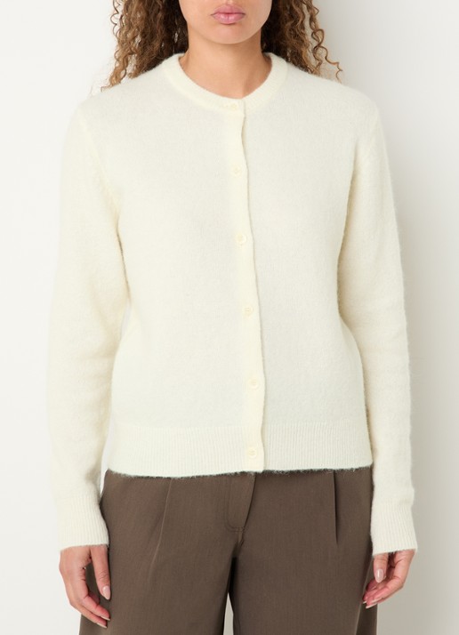 SAMSØE SAMSØE Nor fijngebreid vest in alpaca wolblend