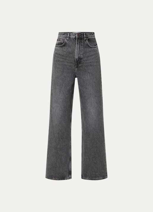 SAMSØE SAMSØE Rebecca loose fit jeans met gekleurde wassing - voorkant 4 antraciet