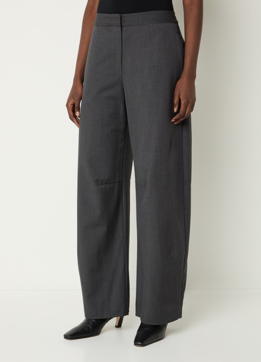 SAMSØE SAMSØE Roko mid waist loose fit pantalon in wolblend
