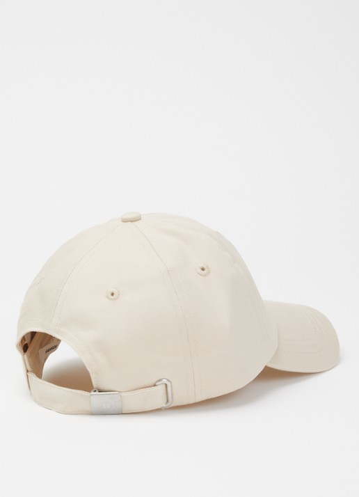 SAMSØE SAMSØE Saaddie pet met logoborduring - detail 2 beige