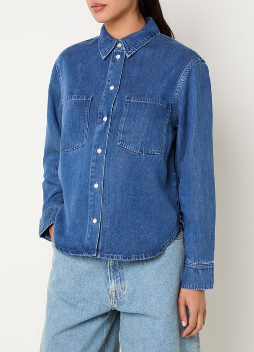 SAMSØE SAMSØE Sabexy blouse met borstzakken