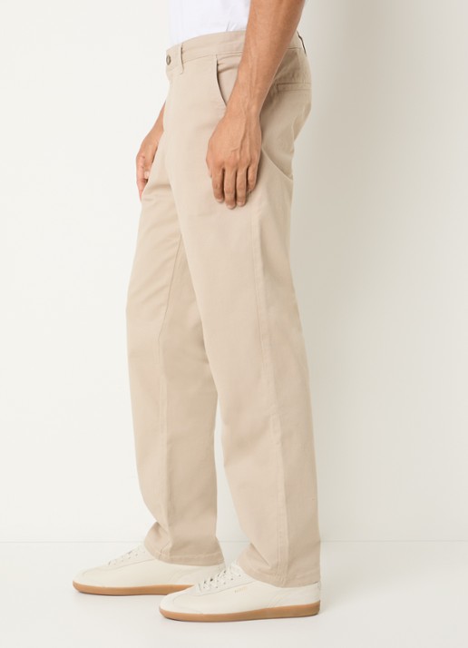 SAMSØE SAMSØE Saboris straight fit chino met steekzakken - detail 3 beige