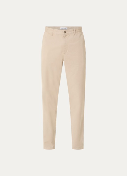SAMSØE SAMSØE Saboris straight fit chino met steekzakken - voorkant 4 beige