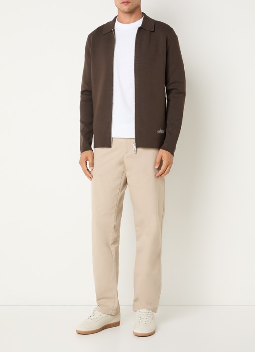 SAMSØE SAMSØE Saboris straight fit chino met steekzakken - voorkant 5 beige