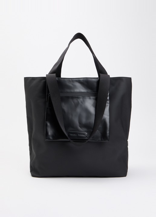 SAMSØE SAMSØE Saemil shopper met waterafstotende coating - voorkant 5 zwart