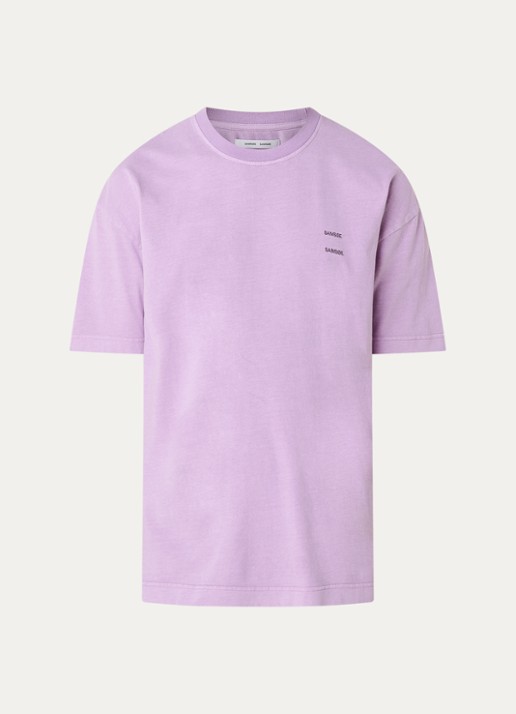SAMSØE SAMSØE Sajoel T-shirt met logo - voorkant 3 lila