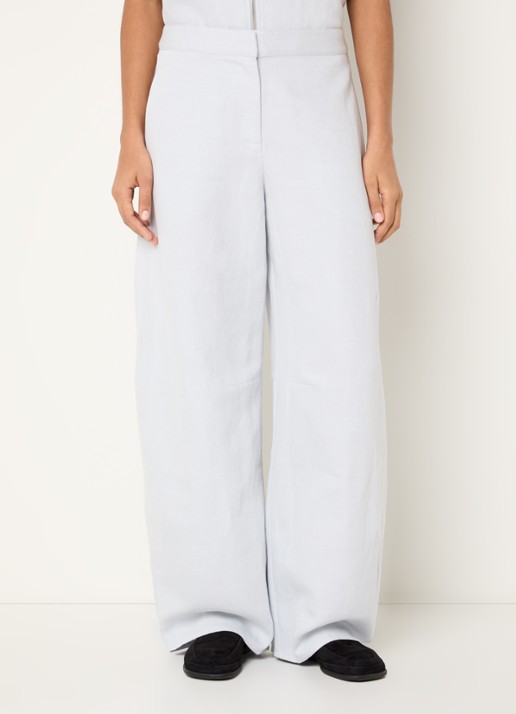 SAMSØE SAMSØE Saroko high waist loose fit pantalon met steekzakken