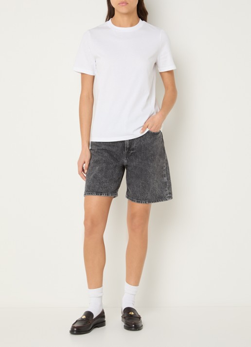 SAMSØE SAMSØE Sasade T-shirt  - voorkant 4 wit