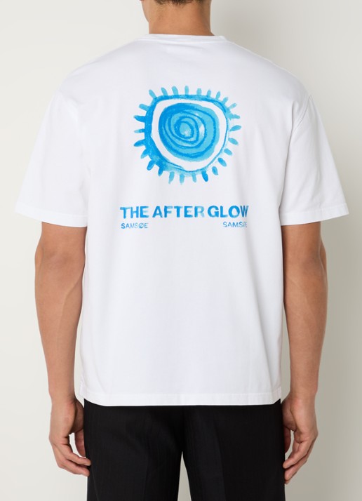 SAMSØE SAMSØE Sasteven T-shirt met front- en backprint