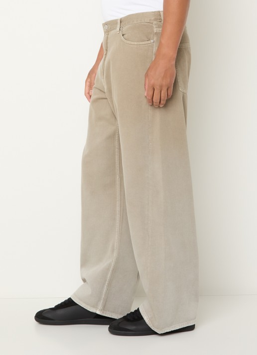 SAMSØE SAMSØE Satimothy wide leg jeans met gekleurde wassing - detail 2 beige