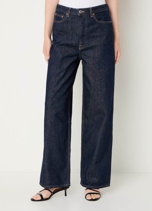 SAMSØE SAMSØE Shelly loose fit jeans met donkere wassing en steekzakken