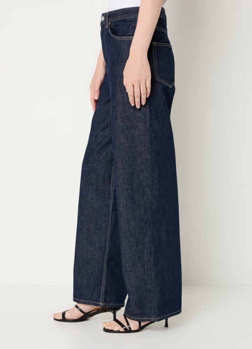 SAMSØE SAMSØE Shelly loose fit jeans met donkere wassing en steekzakken - detail 5 donkerblauw