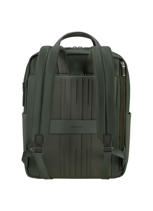 Samsonite 4Pack rugzak met 14 inch laptopvak - achterkant 3 legergroen
