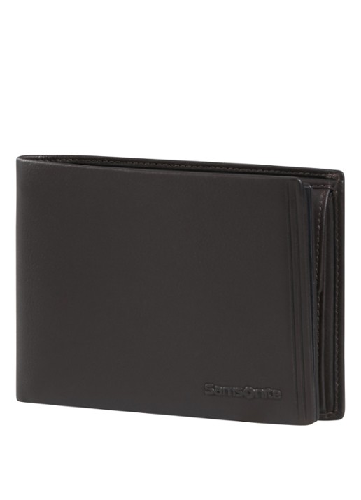 Samsonite Attack 3.0 SLG portemonnee van leer - voorkant 3 bruin