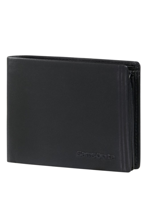 Samsonite Attack 3.0 SLG portemonnee van leer - voorkant 3 zwart