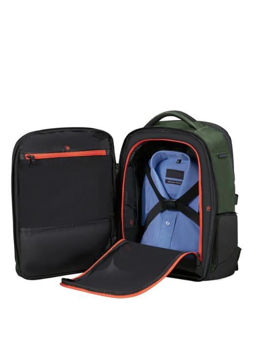 Samsonite Biz2go rugzak met 15 inch laptopvak - voorkant 7 groen