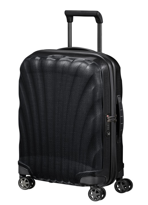 Samsonite C-Lite spinner 55 cm - voorkant 3 zwart