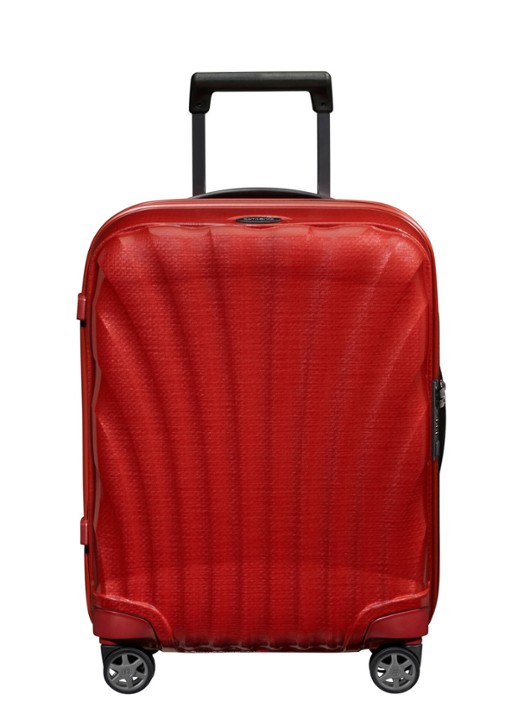 Samsonite C-Lite spinner 55 cm - voorkant 3 rood