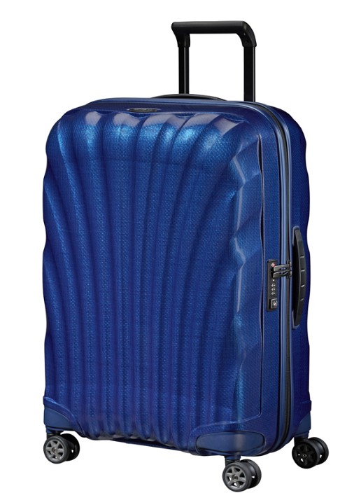 Samsonite C-Lite spinner 69 cm  - voorkant 4 deep blue