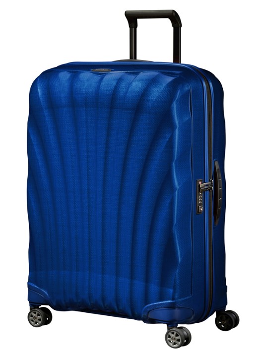 Samsonite C-Lite spinner 75 cm  - voorkant 5 deep blue