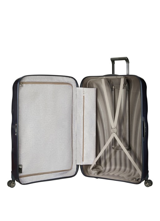 Samsonite C-Lite spinner 86 cm - voorkant 2 donkerblauw