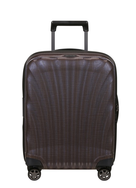 Samsonite C-Lite vergrootbare spinner 55 cm - voorkant aubergine