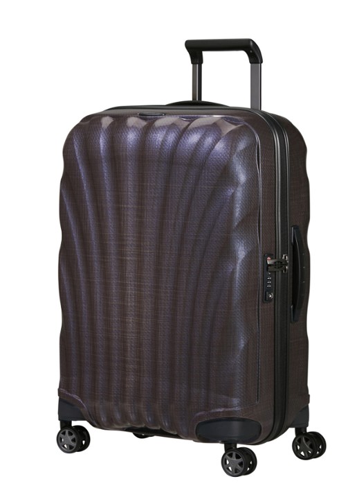 Samsonite C-Lite vergrootbare spinner 69 cm - voorkant 2 aubergine
