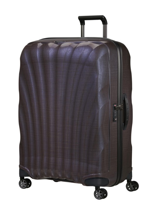 Samsonite C-Lite vergrootbare spinner 81 cm - voorkant 2 aubergine