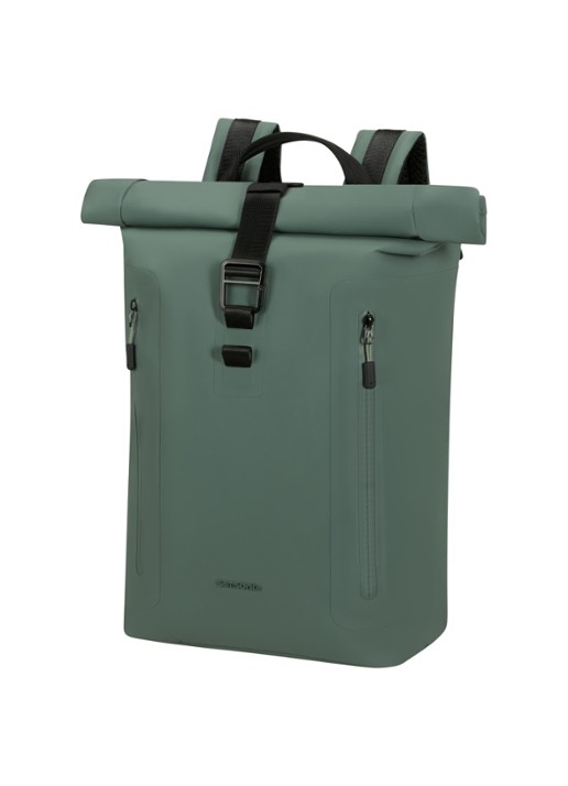 Samsonite Caotify rugzak met 15,6 inch laptopvak - voorkant 3 olijfgroen